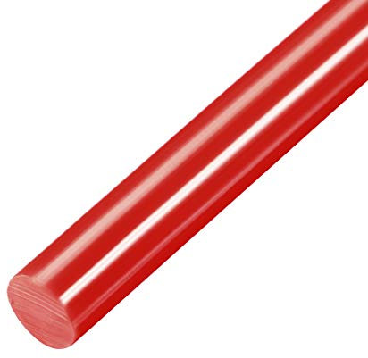 sourcing map 10pcs Bâton de Colle Thermofusible 250 mm x 11 mm pour pistolets à colle projets bricolage étanchéité Rouge