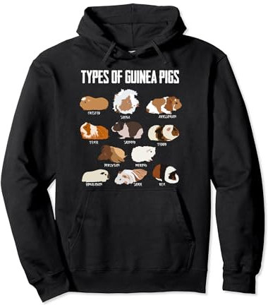 Meerschweinchen Design Meerschweinchen Typen Pullover Hoodie