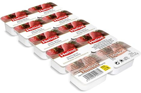 HELIOS mermelada de fresa extra 10 uds x 25 gr
