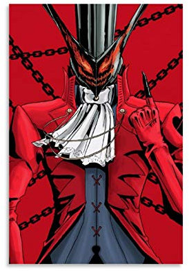 YZLI Persona 5 Arsene Poster, dekoratives Gemälde, Leinwand, Wandkunst, Wohnzimmer, Poster, Schlafzimmer, 50 x 75 cm