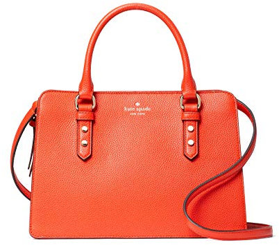 Kate Spade Lise Mulberry Street Leather Crossbody Bag Purse Handbag style # wkru4002, Tamarillo