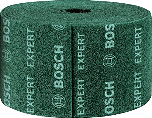 Bosch 1x Rouleaux en non-tissé EXPERT N880 (pour Tôles en acier, Acier inoxydable, Largeur 150 mm, Longueur 10 m, très fin GP, Professional Accessoire Ponçage manuel)