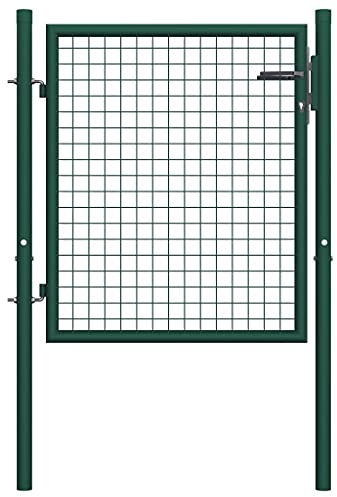Einzelflügel,Stahl Gartentor,Zauntor Stahl 100 x 75 cm Grün