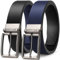 BESTKEE Gürtel Herren, Ledergürtel herren, 35mm Herrengürtel, Männer gürtel, Anzuggürtel, Jeansgürtel für Männer, Ein Gürtel Wendbar Zwei Farben