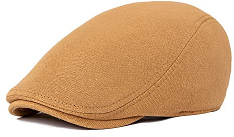 BOTVELA Herren Mütze Efeu Gatsby Newsboy Driving Hat Baumwolle, khaki, Einheitsgröße