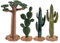windyday Tropicales Résine Décoration Artificielle Cactus Arbre Baobab Modèle - 4 Artificielle Faux Cactus Baobab | Arbres du désert Tropical pour la Bureau à Domicile