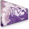 Nyfter XXL Gaming Mauspad Nyfpad - 900x500mm Mousepad - Liquid Design - Vernähte Kanten - Premium Mousepad (White-Purple)