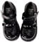 Ulalaza Damen Mary Jane Plateau Pumps Schuhe Sweet Toe Knöchel Lolita Gothic Chunky Plateauschuhe Lackleder Kleid Schuhe 40 EU Black