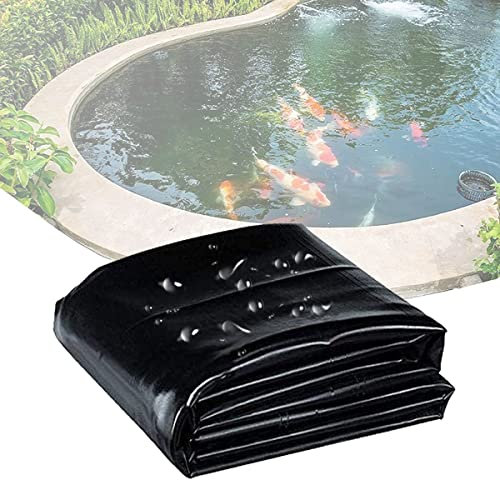 MMCUBE Teichfolie Wasserdicht Folie 2x8m 3x3m 4x7m 5x10m 6x8m 8x10m 9x16m 10x11m, 0.13mm HDPE Teichfolie für kleine Teiche oder als Schutz für gartebnpools (Size : 8x8m/26x26ft)