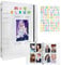 Photocard Binder A5 Kpop Photocard Holder, 200 Pockets Large Capacity Kpop Photo Card Binder, Refillable A5 6 Rings Photo Card Album, Waterproof PVC Free Clear K-pop Album with DIY Letter Sticker