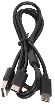Yunseity Verbindungskabel für PVR2, PS5, Switch, Switch OLED, USB-auf-Dual-USB-C-Ladekabel für VR-Headset und Gaming-PC, 2,8 Fuß, 5 V 2 A