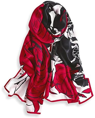 PoeticEHome 100% Maulbeerseide Schal 170x53cm – Seidenschal Damen Langhalstuch für Kopf & Hals | Geschenkverpackung