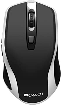 CANYON MW-19 kabellose optische Maus, schwarz-Silber