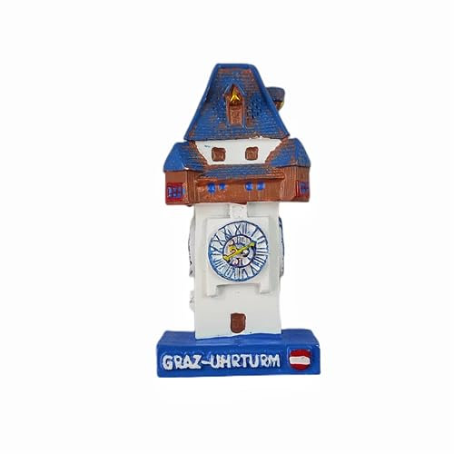 Graz Uhrturm Österreich Kühlschrankmagnet Reise Souvenir 3D Kühlschrank Dekoration Magnet Aufkleber Handwerk Kollektion