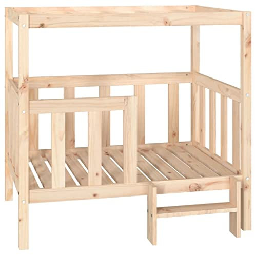 Hundebett 105,5x83,5x100 cm Massivholz Kiefer