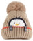 MASOCIO Wintermütze Baby Mütze Junge Mädchen Winter Herbst Warme Kinder Babymütze mit Bommel Kindermützen Strickmütze 2 Fleece Beanie Hat 1-3 Jahr Khaki