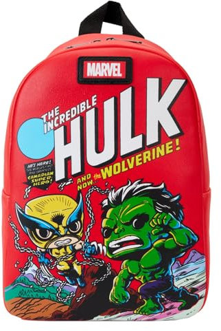 Loungefly Pop! MINIBK: MARVEL - Wolverine - WOLVERINE 50TH ANNIVERSARY COMIC ACTION - X-Men - Sacchetto Carino da Collezione - Idea Regalo - Merchandising Ufficiale - per i Ragazzi, Ragazze