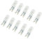 UGEFKMQ Lampe Halogene G9 Ampoules Halogènes G9 25 W 230 V Pour Four Et Four À Micro-Ondes, Lustre, Éclairage D'Armoire, Sans Scintillement, Lot De 10,25W