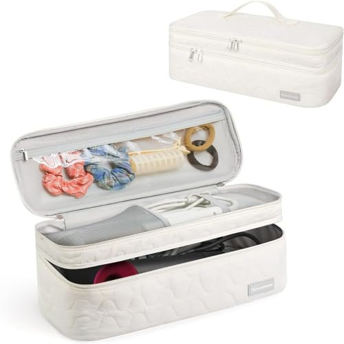 CANBOX Reise Tasche für Haartrockner, Aufbewahrungstasche für Dyson Airwrap Frisur-Werkzeug und umfangreichem Zubehör, Wasserdichter Doppellagige Organizer Taschen