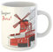 501 Tasses À Café 330Ml, Croquis Rouge Du Paysage Urbain Cabaret Moulin Rouge Mug Céramique Idée Cadeau Imprimé Tasse Cadeau, Pour Anniversaire, Stagiaire