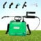 JAOGAUS Spruzzatore elettrico a pressione, 8 l, spruzzatore elettrico per giardino, a batteria, con 4 ugelli per nebbia, manico ricaricabile USB, asta telescopica, spruzzatore d'acqua con tracolla