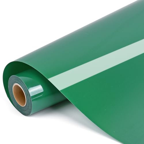 IModeur Plotterfolie Textil Grün – 30,5 x 400 cm Flexfolie Plotter Textil Grün für Silhouette Cameo, Textilfolie Plotter für Kleidung, Mützen, Hosen, andere Stoffe