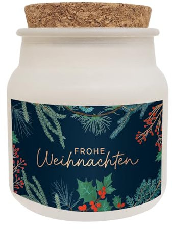 Grafik Werkstatt Wohlfühl-Kerze Weihnachten| frischer Zedernduft| Frohe Weihnachten