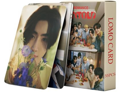Yuto enhypen Album Romantik: Unerzählte Fotokarte, 55 Stück, Romantik: Unerzähltes Album, Lomo-Karten verbessern Merchandise-Lomo-Karten Fotos für Engene