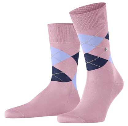 Burlington Herren Socken Manchester M So Baumwolle gemustert 1 Paar, Rosa Rose 8793, 40-46