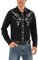 Sykooria Men's Cowboy Shirts Long Sleeve Floral Embroidery Western Shirts Vintage Casual Regular Fit Button Down Shirts, Ink Black M