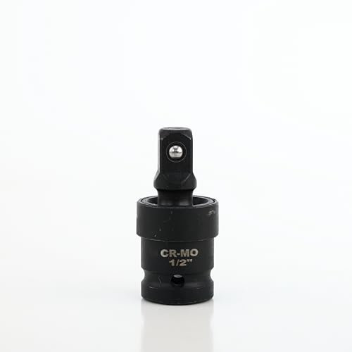 Juego de llaves de vaso universales de 1,27 cm, rotación de 360 grados para llave de impacto, adecuado para espacios estrechos