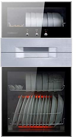 SmPinnaA 80L Commercial Large-Capacity Disinfection Cabinet, 125 ℃ High Temperature Disinfection Tableware Vertical Commercial Disinfection Cabinet