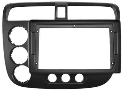 Marco de audio interior del coche 2 Din car dvd radio Android fascia multimedia/apto for HONDA 2005 CIVIC 9 pulgadas MP3 MP5 video audio estéreo panel marco cables Harnes Marco de montaje para radio d