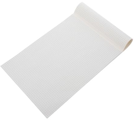 NUOBESTY Karierter Papierblock für Mathematik und Zeichnen Vielseitig Nutzbar 40 Blatt Verstärktes Rasterpapier Klare Einteilung für Schüler