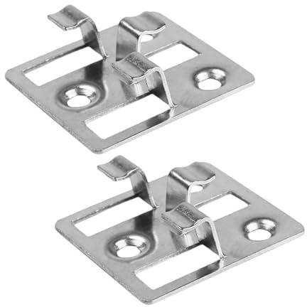 WPC Terrassendielen Clips,100 Stück Edelstahl Terrassenclips Terrassenbefestigung Stahl Clips Versteckte Abstandhalter für WPC BPC Terrassendielen (Silber, Spalt 5mm Höhe 9mm)