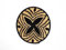 ZocoChic Bandeja Decorativa Bereber de Mimbre y Lana, Hecha a Mano en Marruecos, Plato Decorativo Pared, Beige y Negro, Aprox. 45x7cm