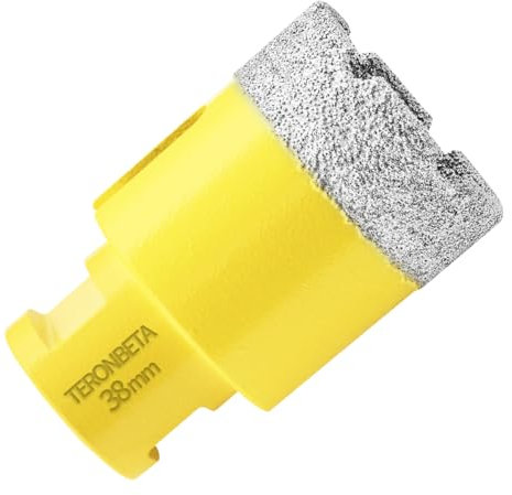 Teronbeta Diamond Core Drill Bit 38mm, M14 Vacuum Brazed Diamond Core Hole Cutter for Tile Porcelain Ceramic Granite Marble