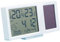 Indoor Desktop Hygrometer Mit Zeitdatum Woche Solar Power Temperatur Luftfeuchtigkeitsmesser Für Raum
