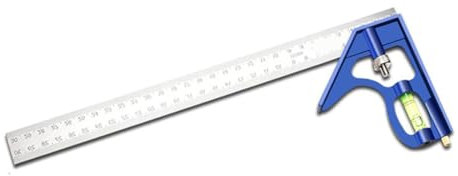 Ohulelks Kombinationswinkel, 12, 45-90-Grad-Markierung, Edelstahl