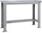 BiGDUG Height Adjustable Workbench - Heavy Duty Workshop Table - 877H x 1215W x 600D mm - Steel Worktop Half Depth Lower Shelf