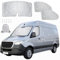 Thermomatte Fahrerhaus Innen für Mercedes Sprinter 2019-2025, Sonnenschutz Auto Frontscheibe, Thermomatte Fahrerhaus Innen, Blackout Anti-UV/Frost/Ice/Staub Wrap Cover Sonnenblenden für Frontscheibe