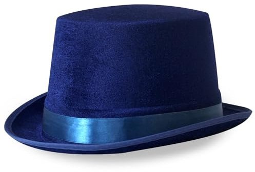 Wildarms Schwarzer Zylinder für Herren, schwarzer Magier-Partyhut für Erwachsene, viktorianisches Kostüm, Hüte für Cosplay, Halloween, Karneval