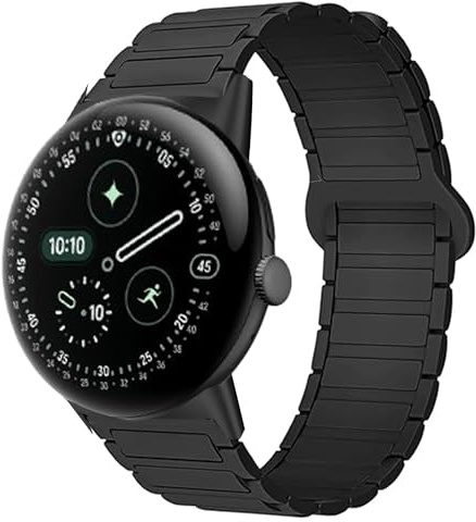 Blueshaweu Armband Kompatibel mit Google Pixel Watch 4, Weiches Silikon Ganz Magnetisch Einstellbar Kompatibel Für antfit Pixel Watch 4(41mm/45mm),3(41mm/45mm),2,1