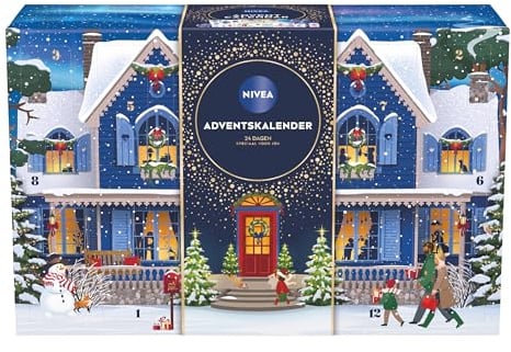 NIVEA Adventskalender Dame 2025 – Adventskalender Dame mit 24 fürsorglichen NIVEA Minis und Zubehör – Weihnachten Geschenk – Geschenk