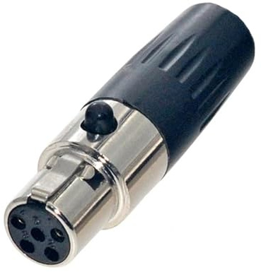 Mini XLR TA4F 4 pines hembra conector de audio para micrófono adaptador Mini XLR Jack,4 pines para micrófonos Pro