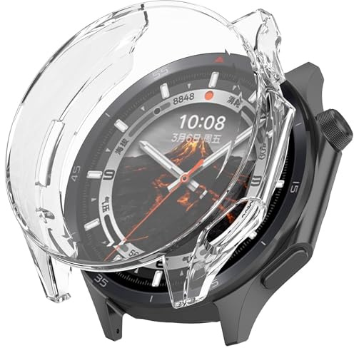 Für OnePlus Watch 3 43mm Electroplated Full Cover TPU Schutz Hülle Transparent