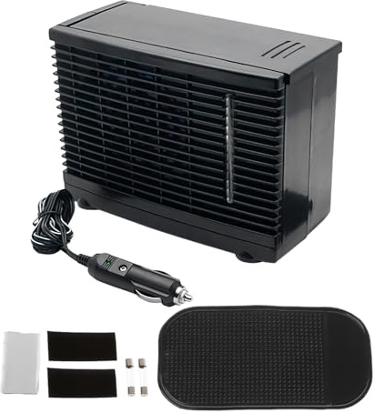 Car Air Blower Fan Mobile - 12V Portable Wind Blower with Adhesive Base and Water Tank | Car, Indoor, Basement, Bedroom, Road Trip, Camping, Commuting, Travel Cooling Gadget, Vehicle Ventilator, Home
