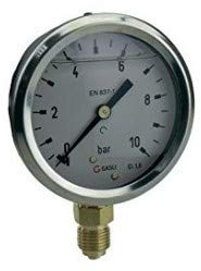 ICH Manometer 63R10.MGE Anschluss (Manometer): Unterseite 0 bis 10 bar Außengewinde 1/4 1 St.