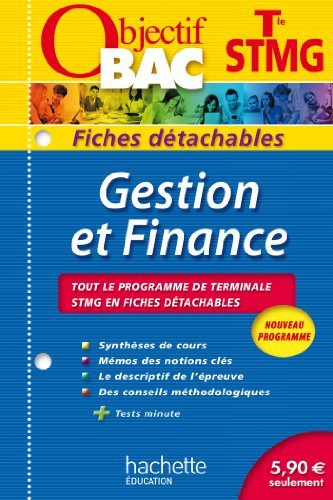 Objectif Bac - Fiches détachables - Gestion et finance - Terminale STMG by Philippe Louchet (2013-07-17)
