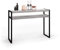Mobili Fiver, Tavolino ingresso - Consolle Luxury, Grigio Cemento, Nobilitato/Ferro, Consolle moderna corridoio, Made in Italy